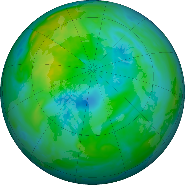 Arctic ozone map for 21 September 2024